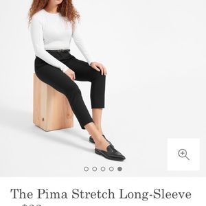 Everlane Pima Stretch Long Sleeve Tee